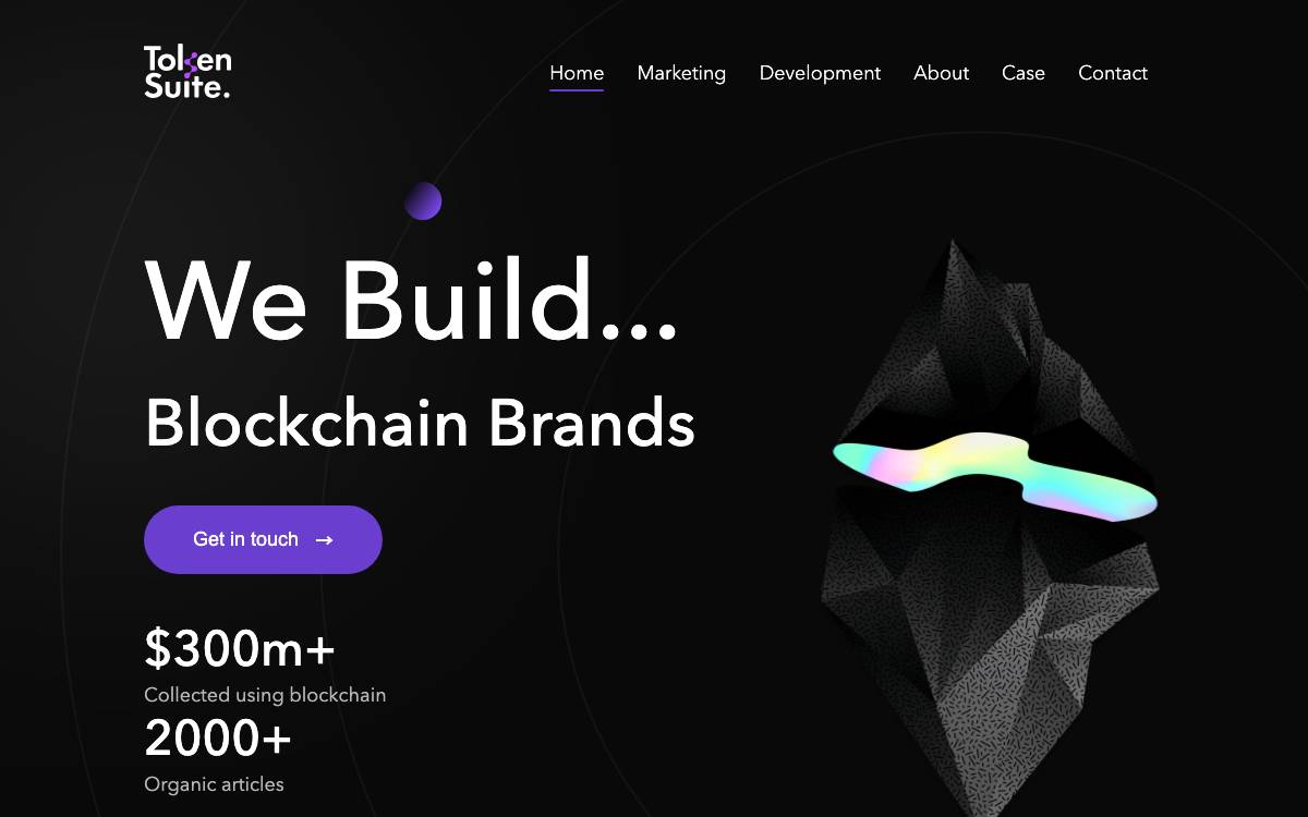 Token Suite website preview