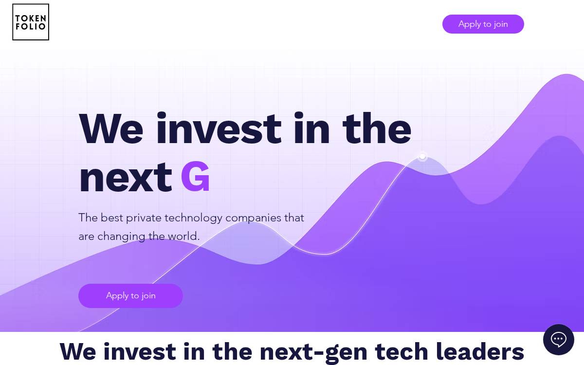 Tokenfolio website preview
