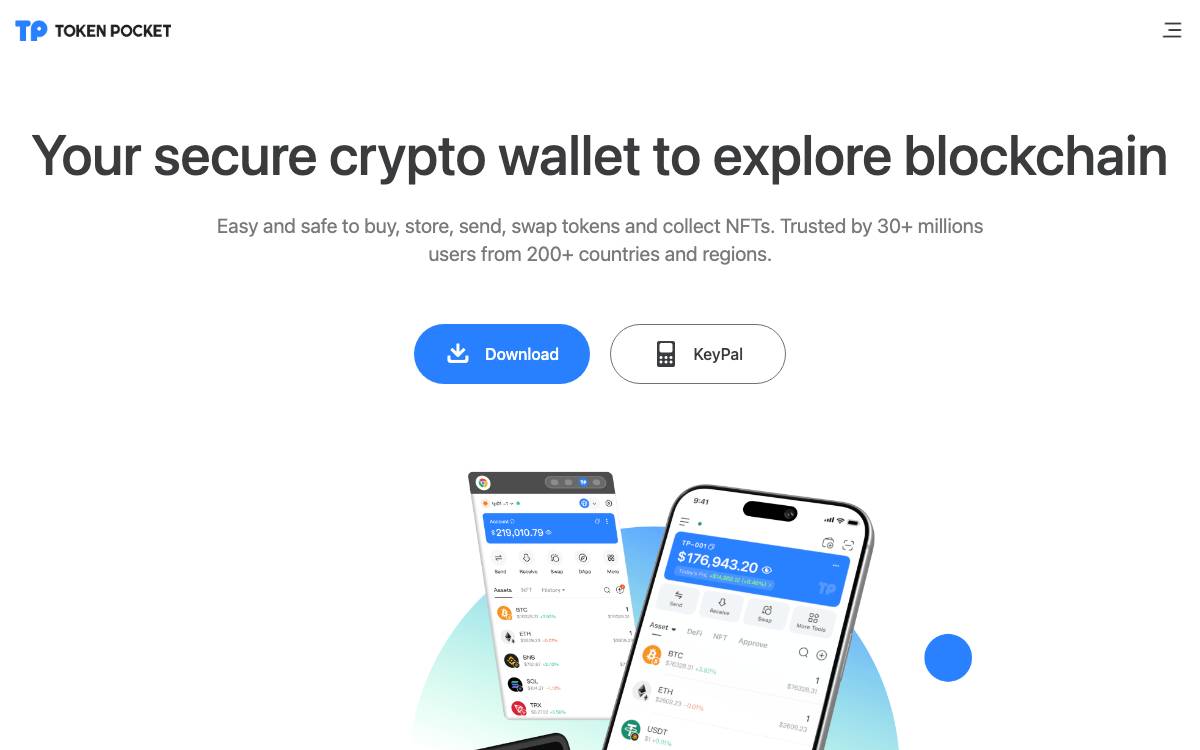 TokenPocket website preview