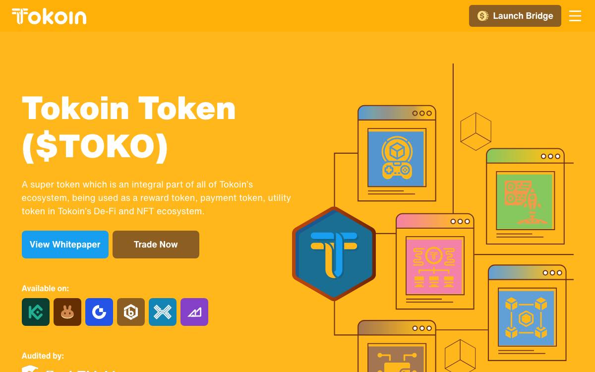 Tokoin website preview