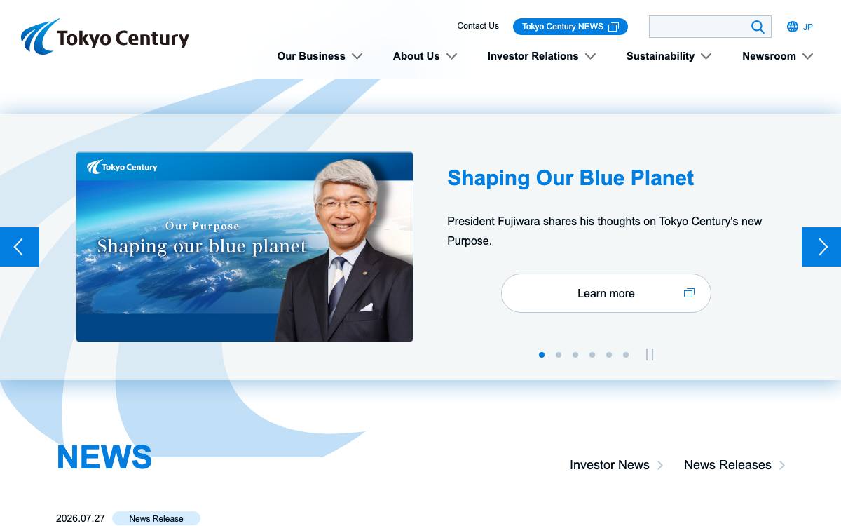 Tokyo Century website preview
