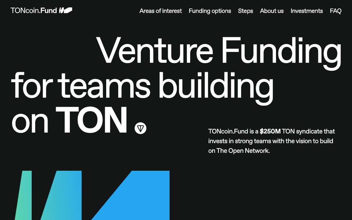 TONCoin Fund website preview