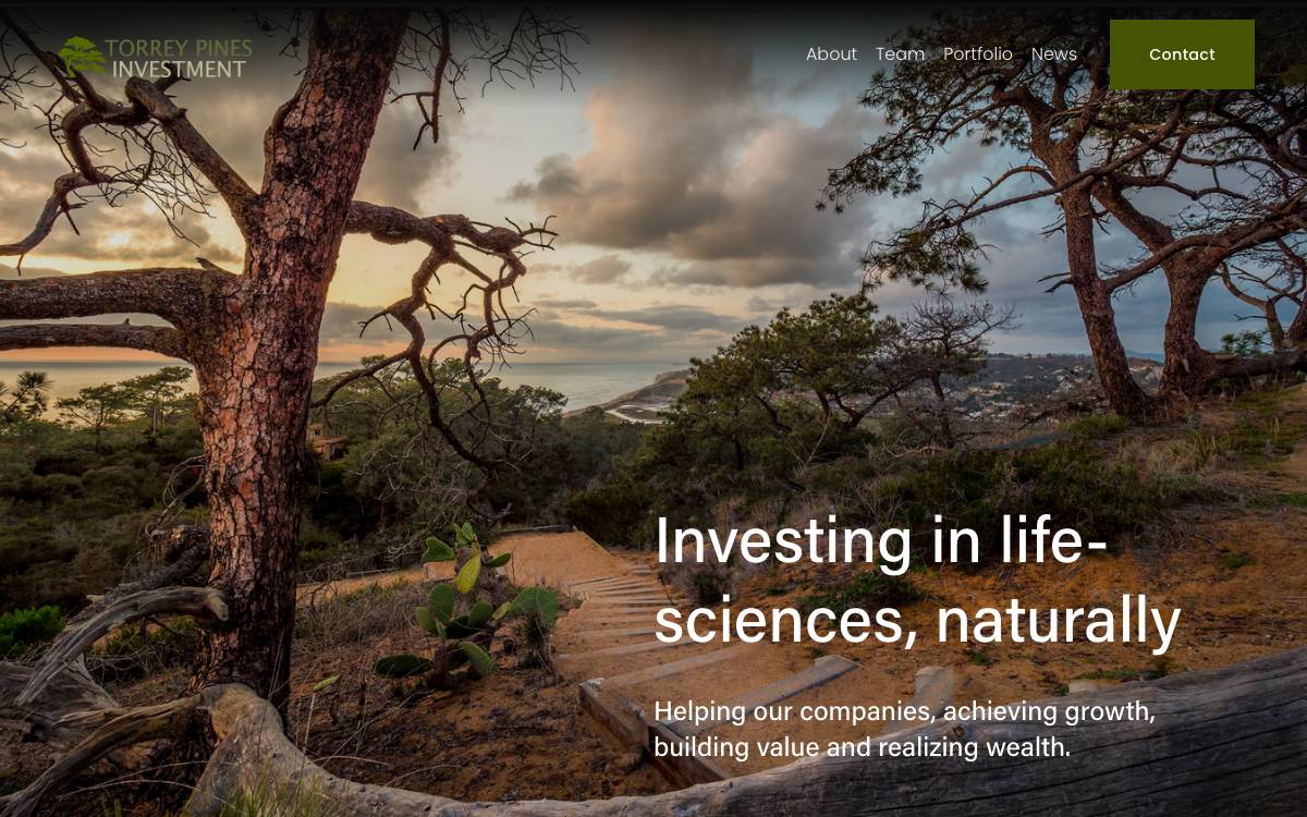 Torrey Pines Investment website preview