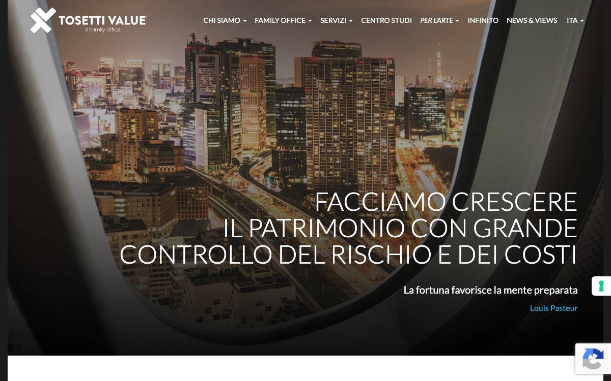 Tosetti Value SIM website preview