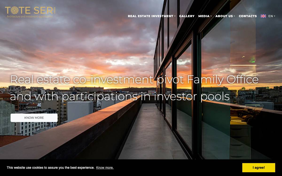TOTE SER Capital website preview