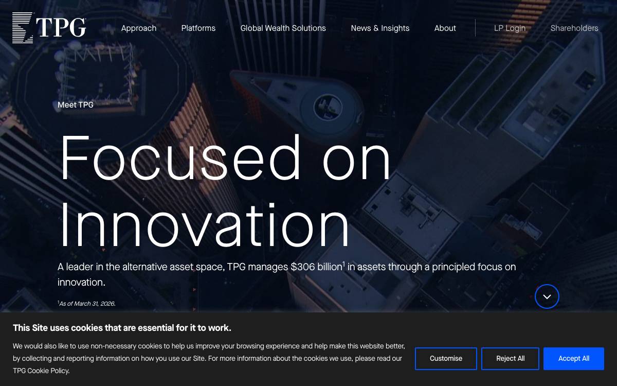 TPG website preview