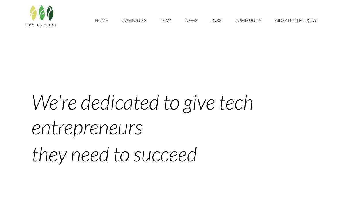 TPY Capital website preview