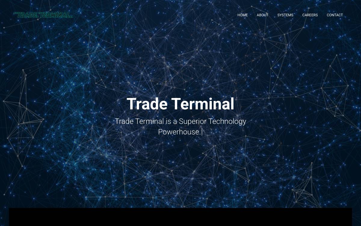 Trade Terminal website preview