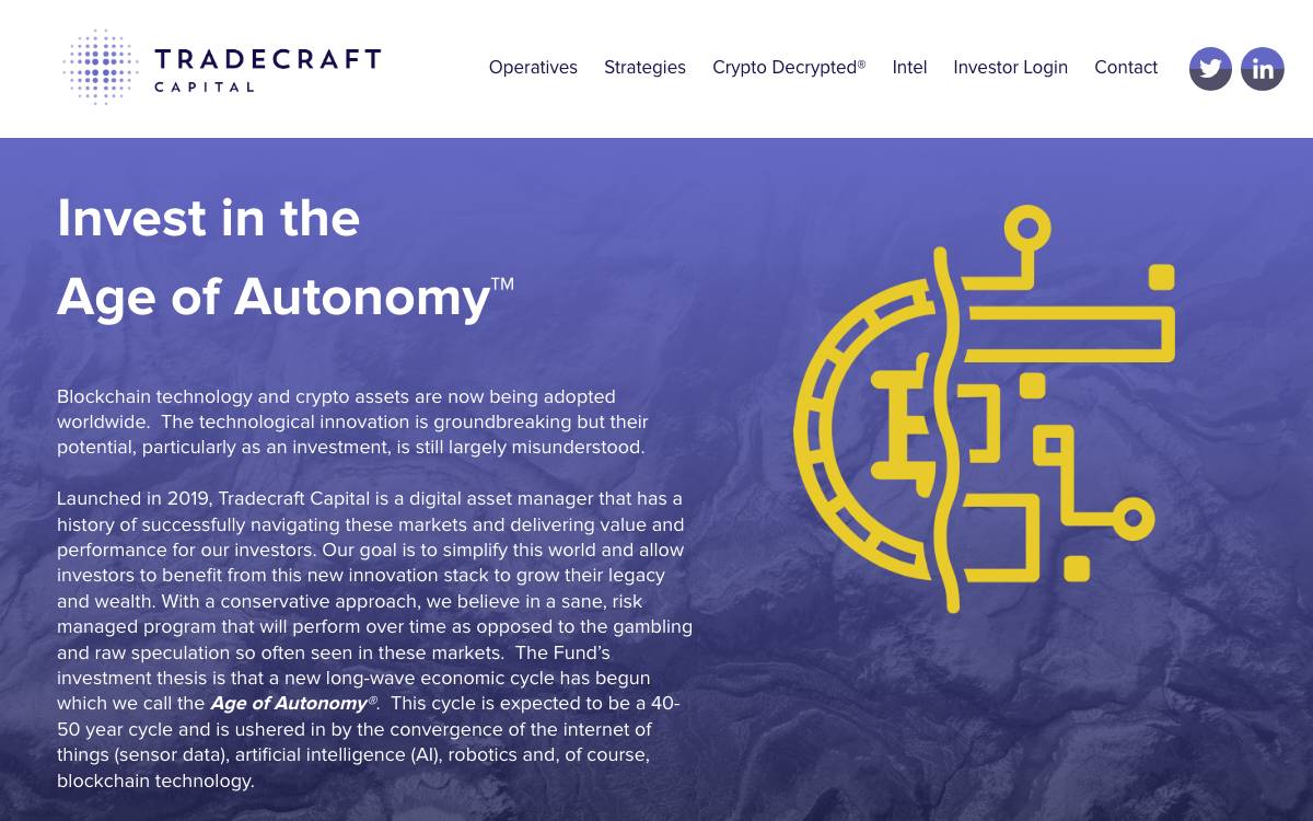 Tradecraft Capital website preview