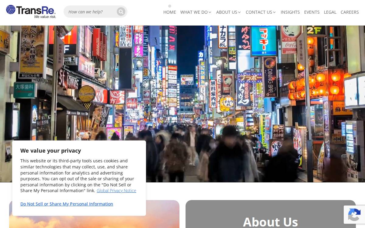 Transatlantic Reinsurance Company website preview