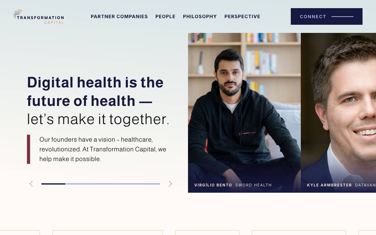 TRANSFORMATION CAPITAL website preview