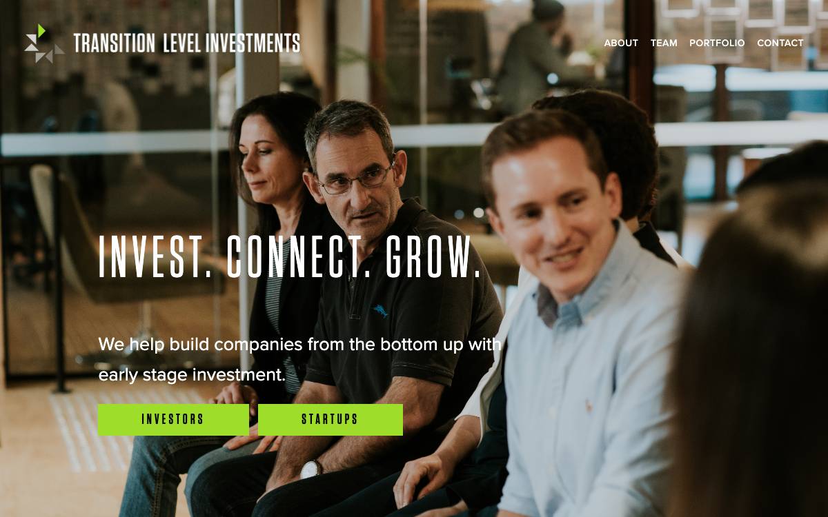 Transition Level Investments website preview
