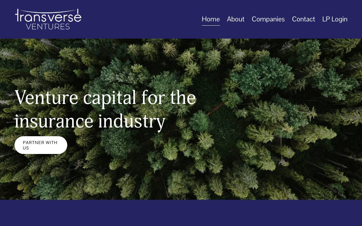 Transverse Ventures website preview