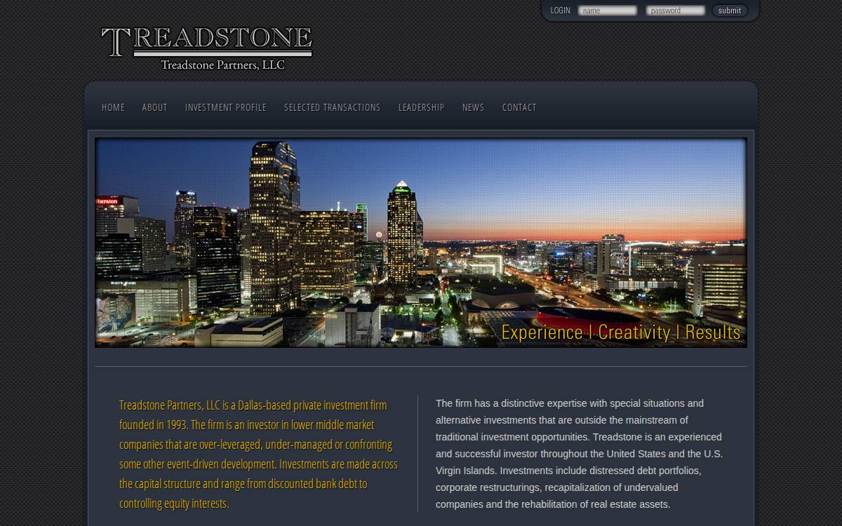 Treadstone website preview