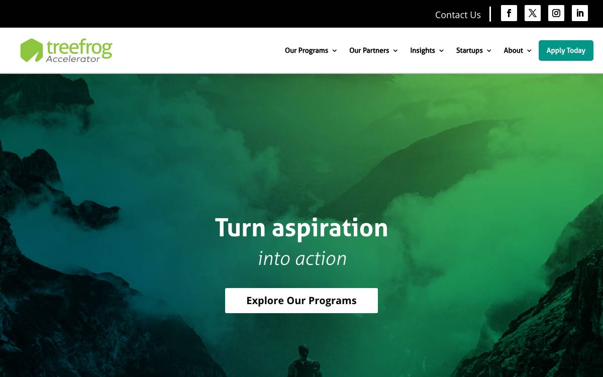 Treefrog website preview