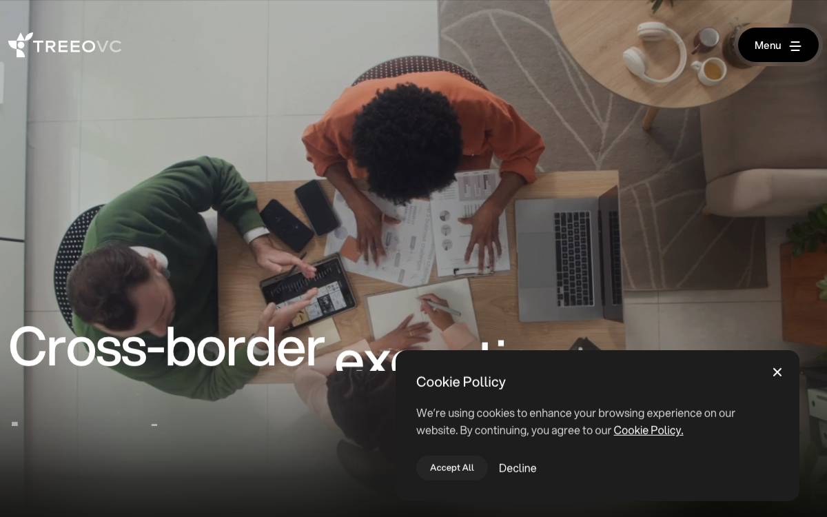 Treeo VC website preview