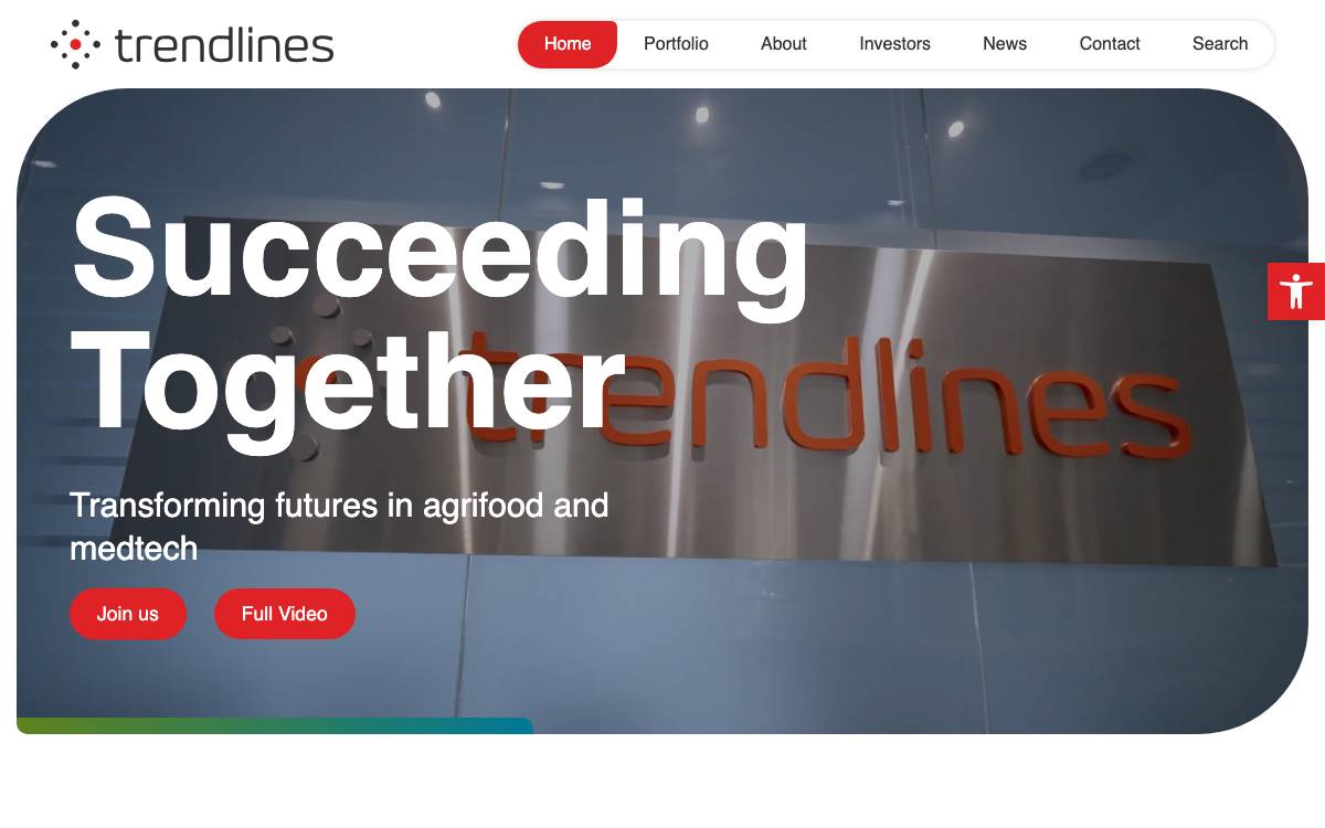 Trendlines Group website preview