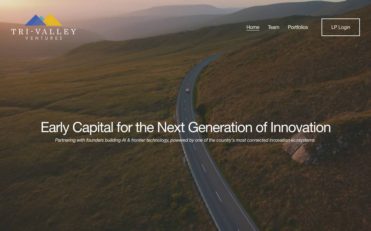 Tri-Valley Ventures website preview