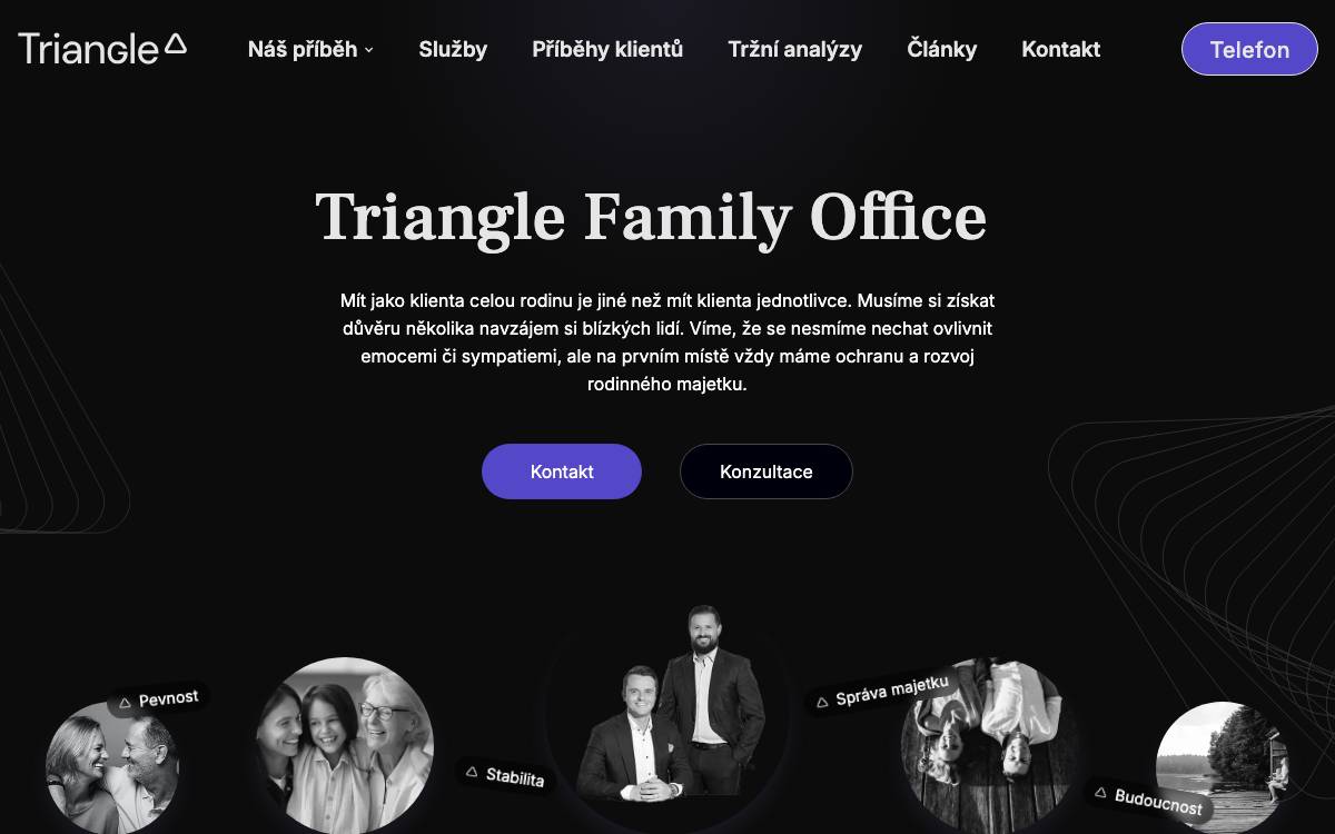 Triangle Family Office website preview