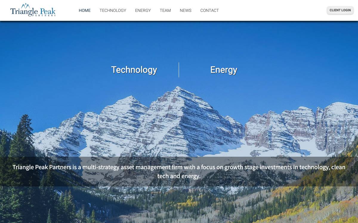 Triangle Peak Partners website preview