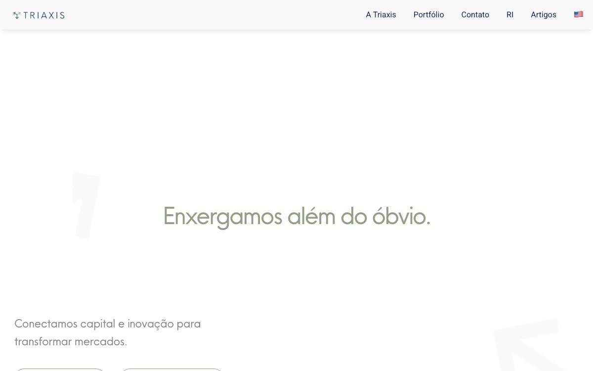 Triaxis Capital website preview