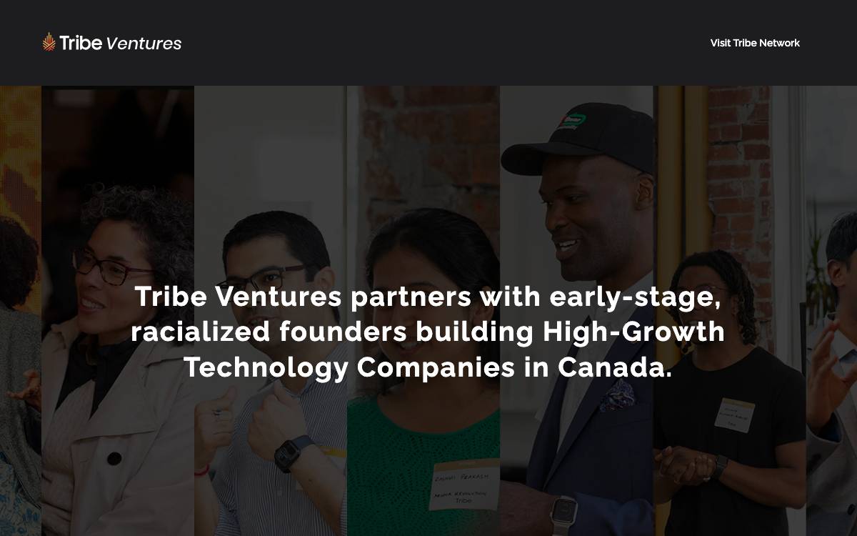 Tribe Ventures website preview