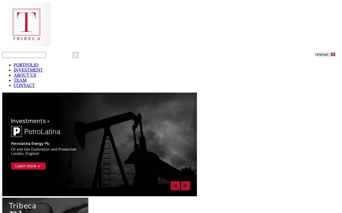 Tribeca Asset Management website preview