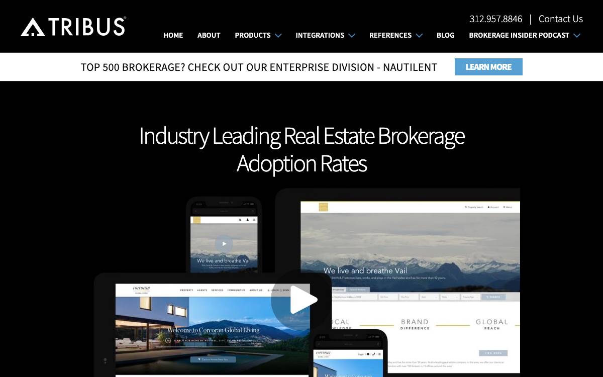 TRIBUS website preview
