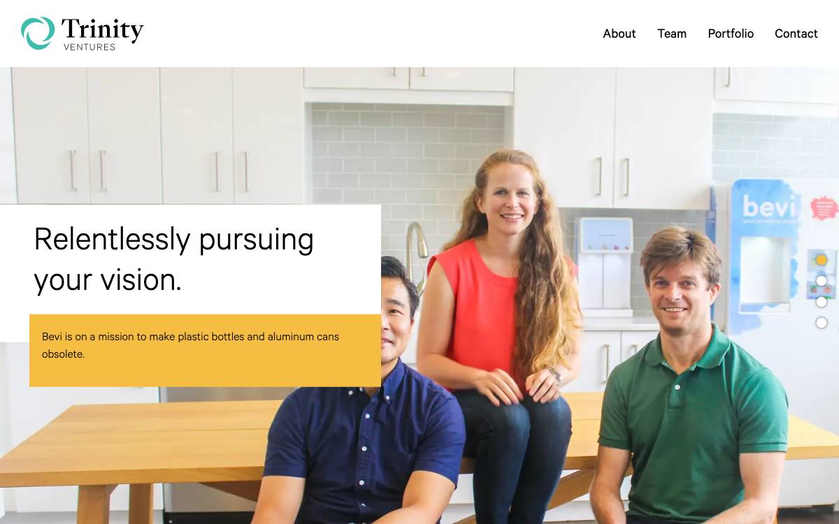 Trinity Ventures website preview