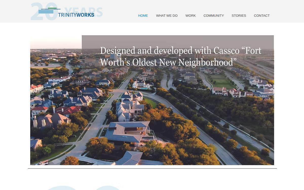 Trinity Works. website preview