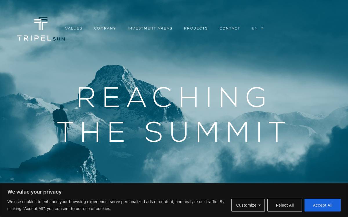 Tripelsum website preview