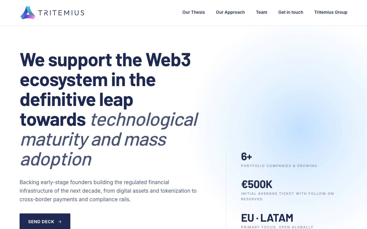 Tritemius Capital website preview
