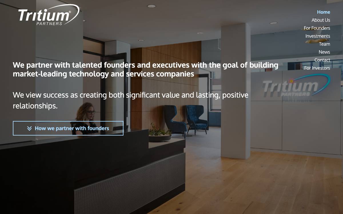 Tritium Partners website preview