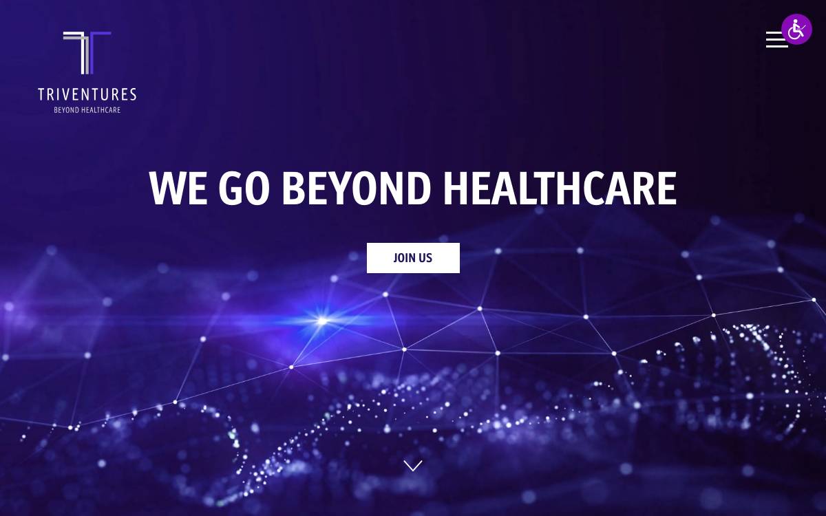 Triventures website preview