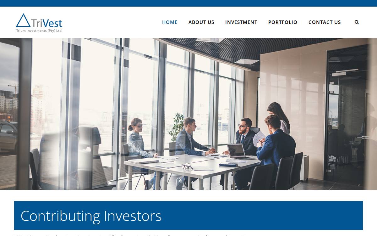 TriVest website preview