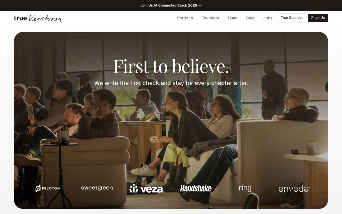 True Ventures website preview