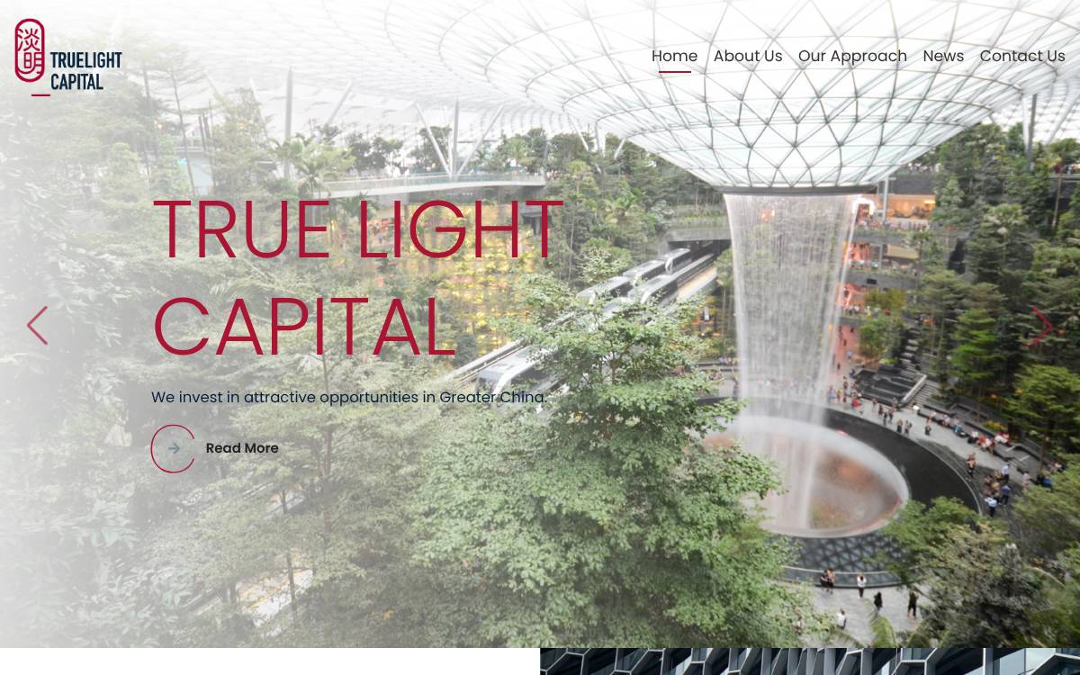 TrueLight Capital website preview