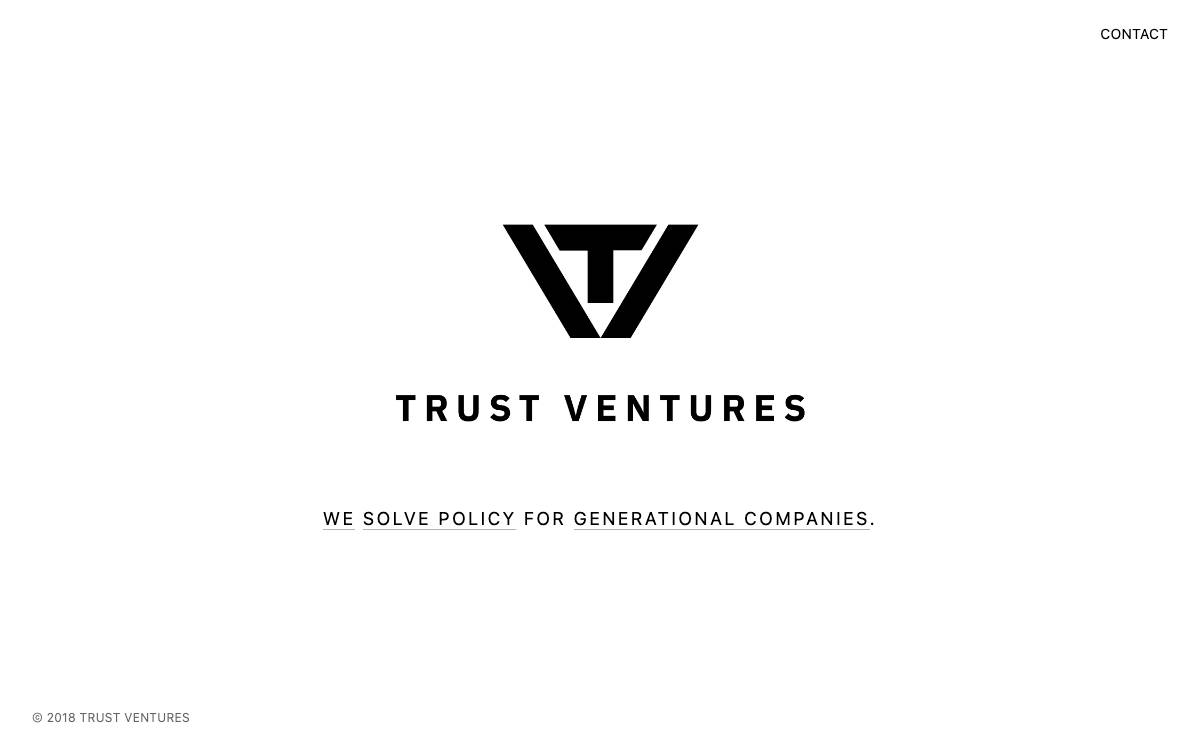 Trust Ventures website preview