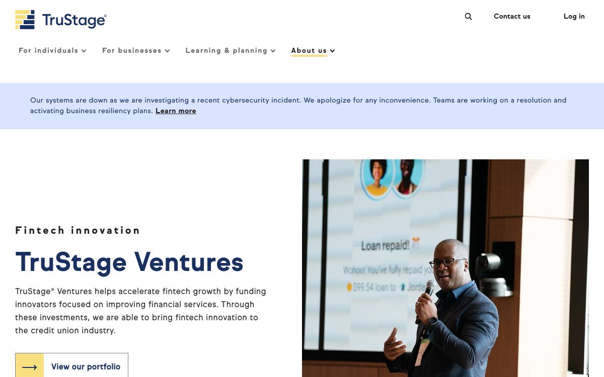 TruStage Ventures website preview