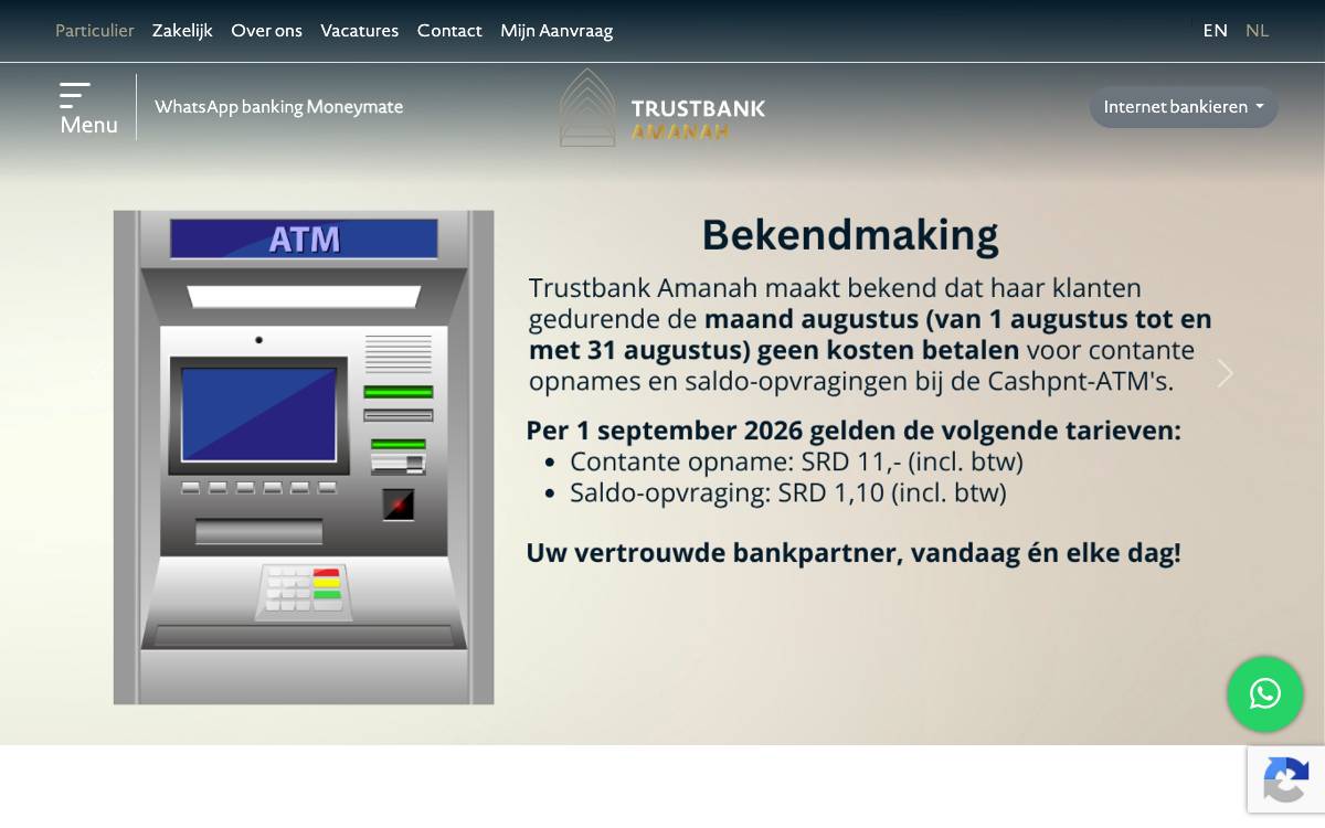 Trustbank Amanah website preview