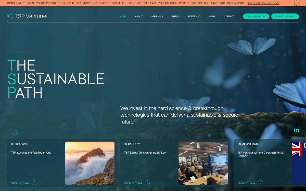 TSP Ventures website preview