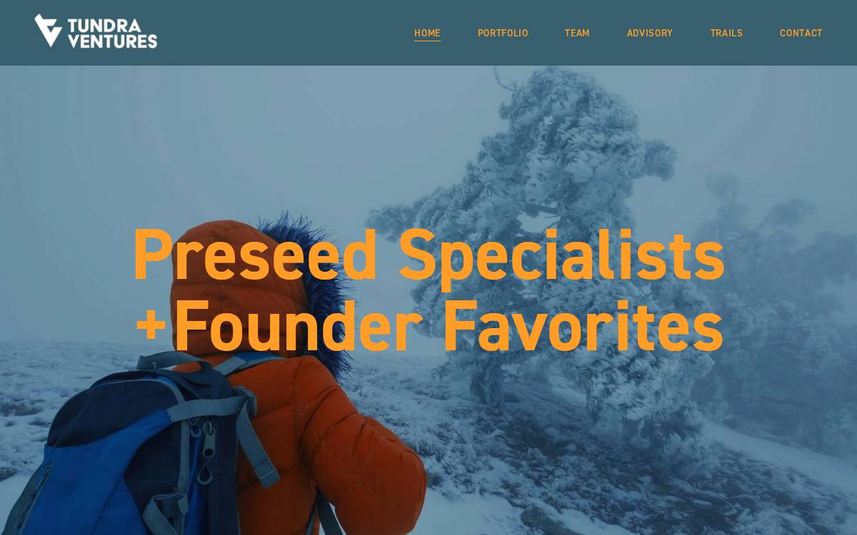 Tundra Ventures website preview