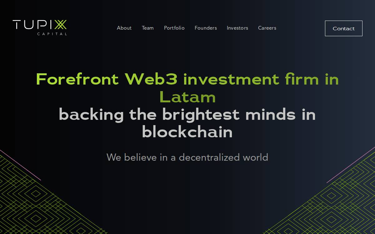 Tupix Capital website preview