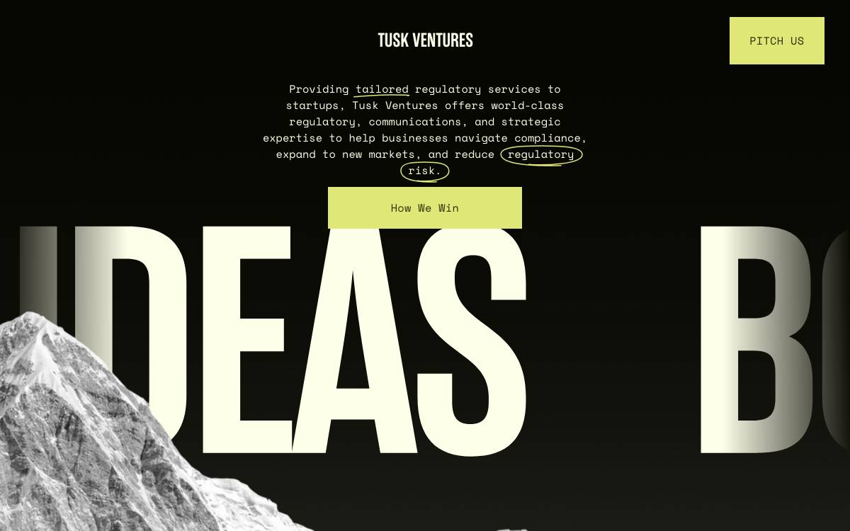 Tusk Venture Partners website preview