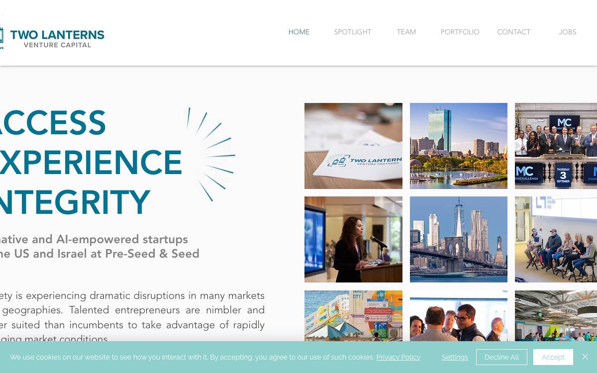 Two Lanterns Venture Partners website preview