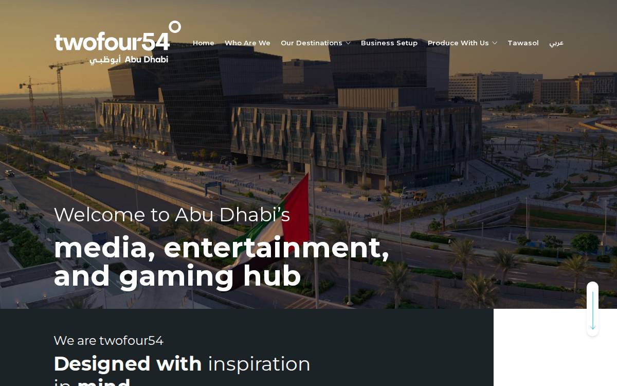 TwoFour54 website preview