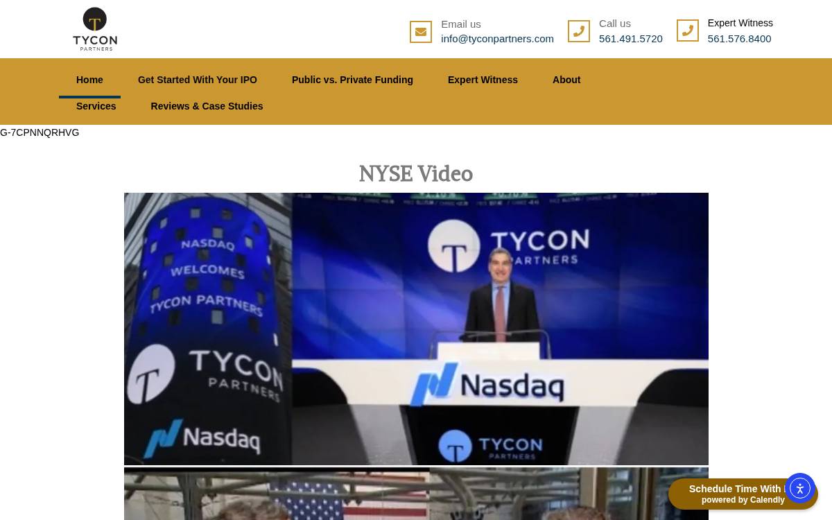 Tycon Partners website preview