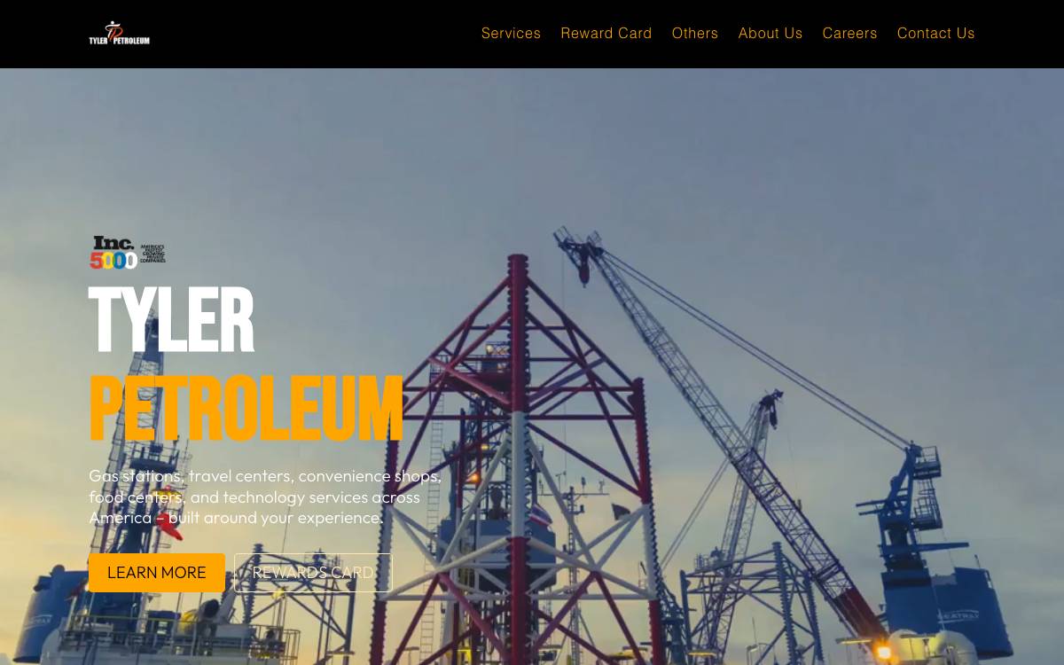 Tyler Petroleum Inc website preview