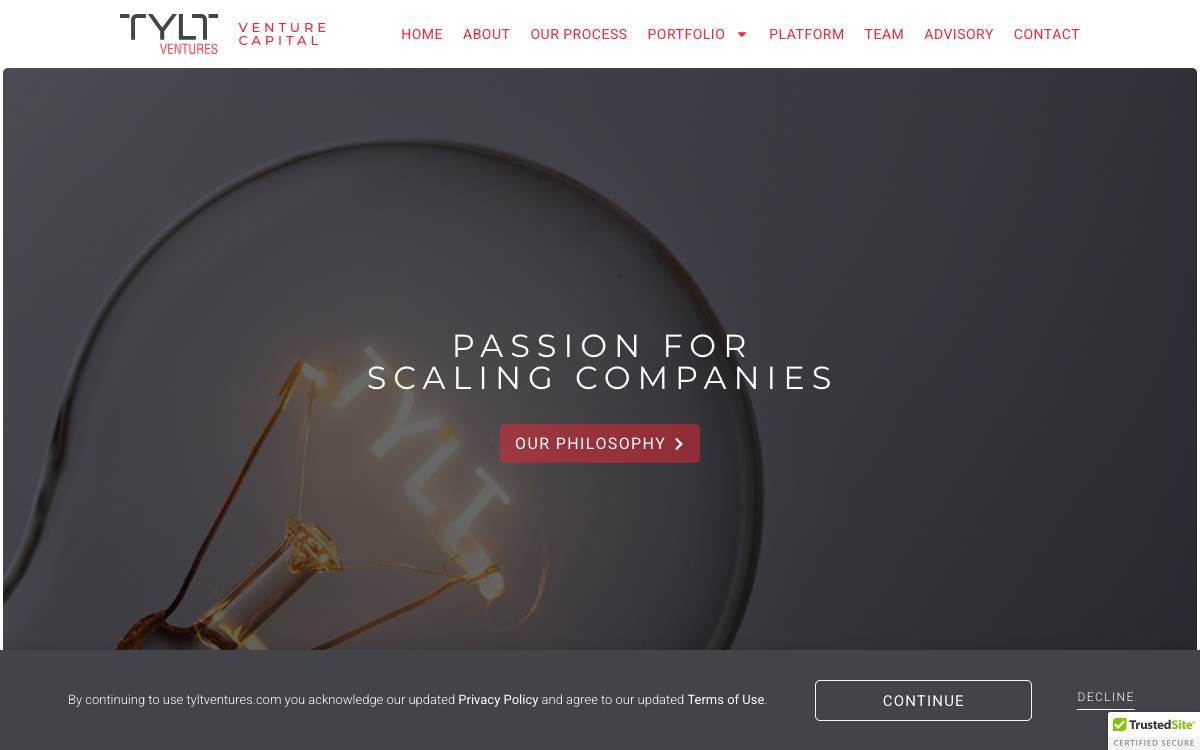TYLT Ventures website preview
