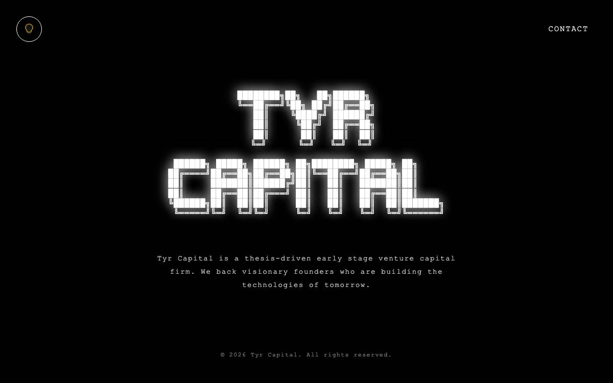 Tyr Capital website preview